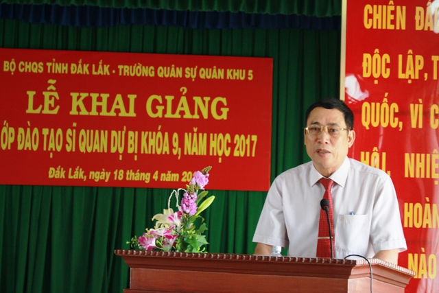 50 học viên tham dự lớp đào tạo sĩ quan dự bị khóa 9, năm 2017