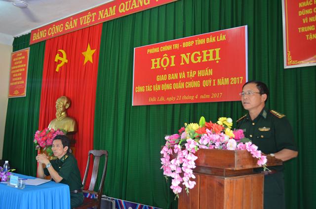 BĐBP Đắk Lắk triển khai công tác vận động quần chúng và tuyên truyền đặc biệt quý 2/2017.