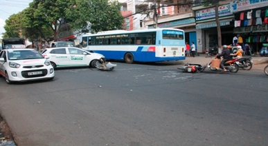 Tai nạn giao thông đường bộ Đắk Lắk tháng 04/2017 tăng về số vụ, số người chết so với tháng 3/2017