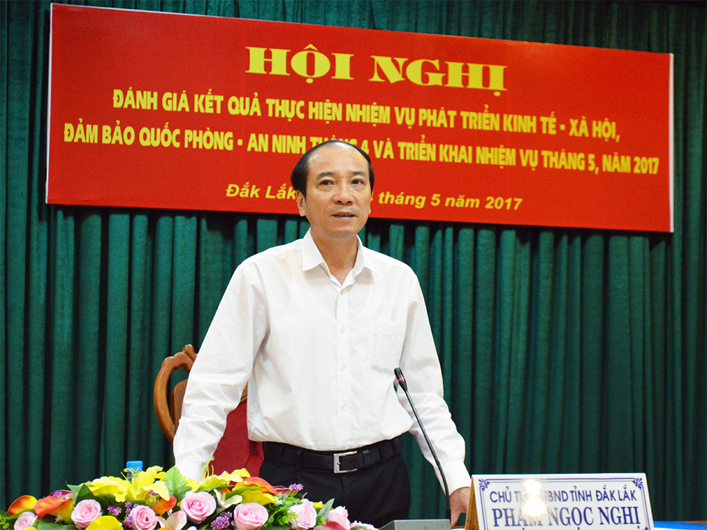 Báo cáo kết quả thực hiện kế hoạch phát triển KT-XH, đảm bảo AN-QP tháng 4/2017 và triển khai nhiệm vụ tháng 5/2017