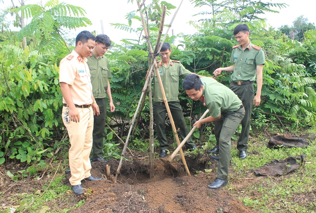 Huyện Buôn Đôn: Phát động trồng cây nhân dịp kỷ niệm 127 năm ngày sinh Chủ tịch Hồ Chí Minh