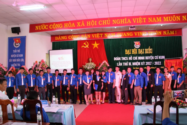 Đại hội Đại biểu Đoàn TNCS Hồ Chí Minh huyện Cư Kuin lần thứ III, nhiệm kỳ 2017 – 2022