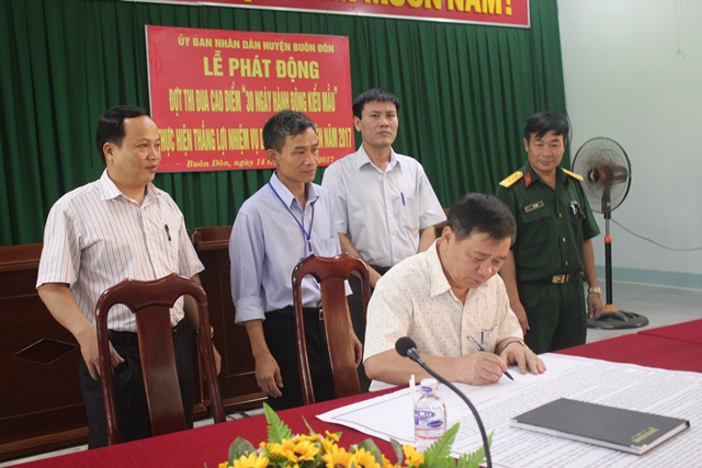 Huyện Buôn Đôn: Phát động thi đua cao điểm “30 ngày hành động kiểu mẫu”