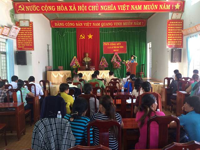 Hội nghị tổng kết Câu lạc bộ An toàn giao thông xã Bình Hòa, huyện Krông Ana năm 2016