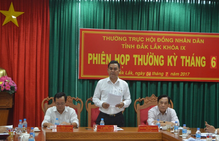 Thường trực HĐND tỉnh họp phiên thường kỳ tháng 6/2017