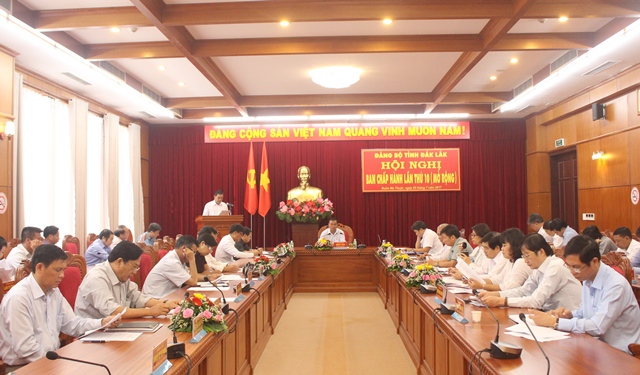 Hội nghị Ban Chấp hành Đảng bộ tỉnh lần thứ 10