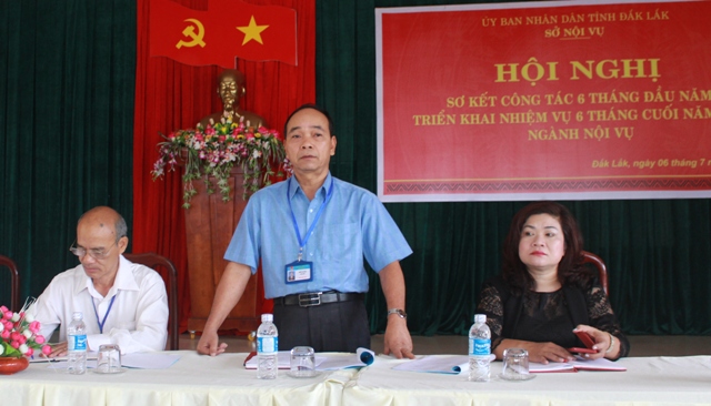 Sở Nội vụ triển khai nhiệm vụ 6 tháng cuối năm 2017