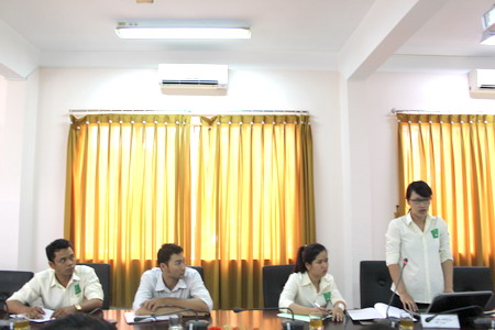 Th.s Vũ Thị Hà – chủ nhiệm đề tài báo cáo kết quả nghiên cứu