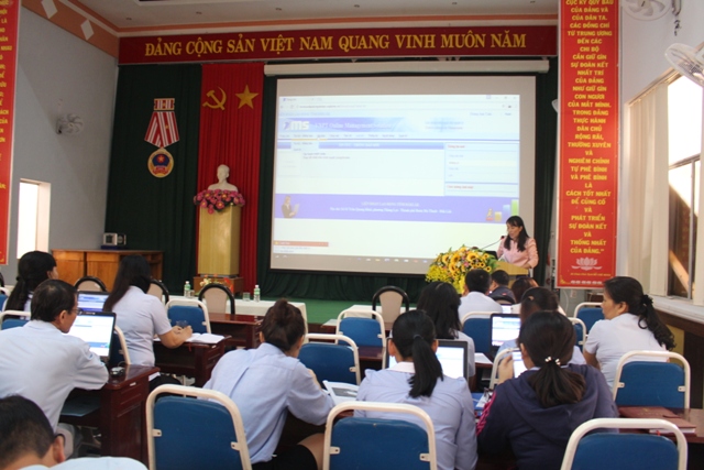Liên đoàn Lao động tỉnh tập huấn phần mềm VNPT OMS