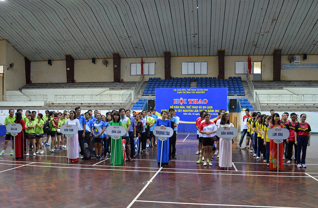 Khai mạc Hội thao Sở Văn hóa, Thể thao và Du lịch Cụm thi đua Tây Nguyên lần thứ 6