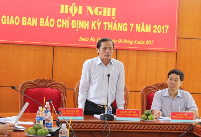Hội nghị Giao ban báo chí định kỳ tháng 7/2017