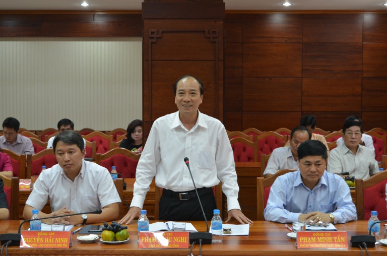 Lãnh đạo tỉnh làm việc với Bộ Tư pháp về công tác Tư pháp và Thi hành án dân sự trên địa bàn.