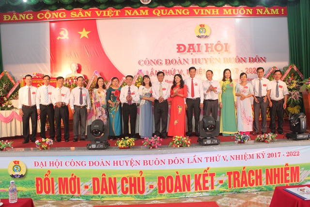 Đại hội Công đoàn huyện Buôn Đôn lần thứ V, nhiệm kỳ 2017-2022