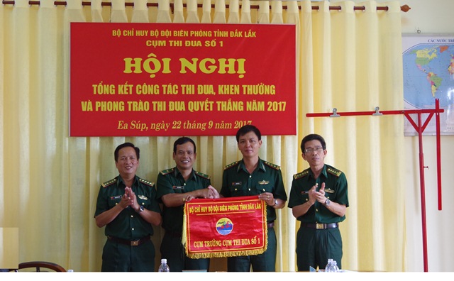 Các cụm thi đua trong Bộ đội Biên phòng tỉnh tổ chức hội nghị thi đua khen thưởng.