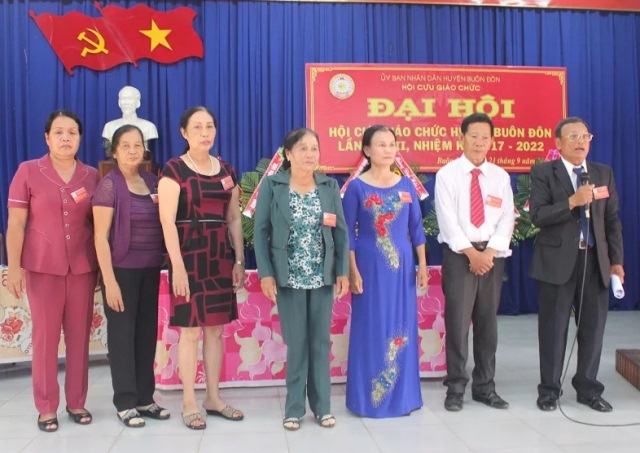 Đại hội Hội cựu giáo chức huyện Buôn Đôn lần thứ II, nhiệm kỳ 2017 – 2022
