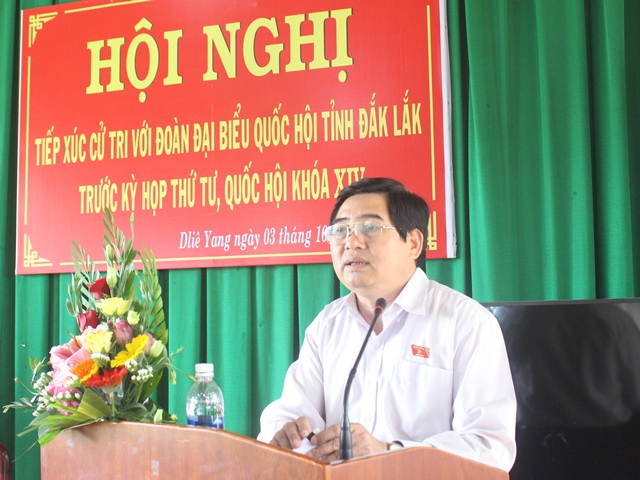 Đoàn Đại biểu Quốc hội tỉnh tiếp xúc cử tri tại huyện Ea H’leo