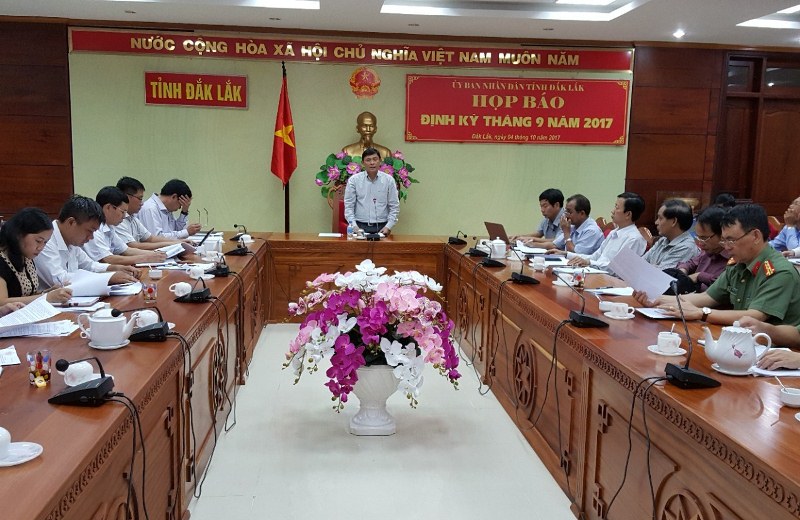 The regular press conference in September, 2017