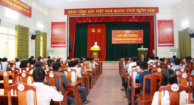 Đảng ủy khối khai giảng Lớp bồi dưỡng Đảng viên mới đợt II năm 2017