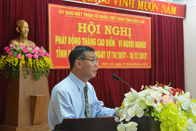 Phát động Tháng cao điểm “Vì người nghèo” năm 2017.