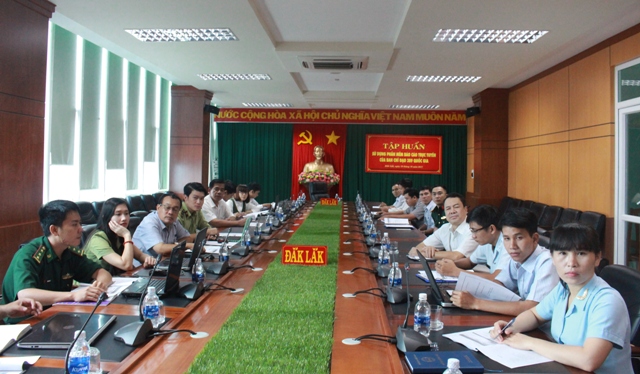 Ban Chỉ đạo 389 Quốc gia tập huấn sử dụng báo cáo trực tuyến cho các tỉnh, thành