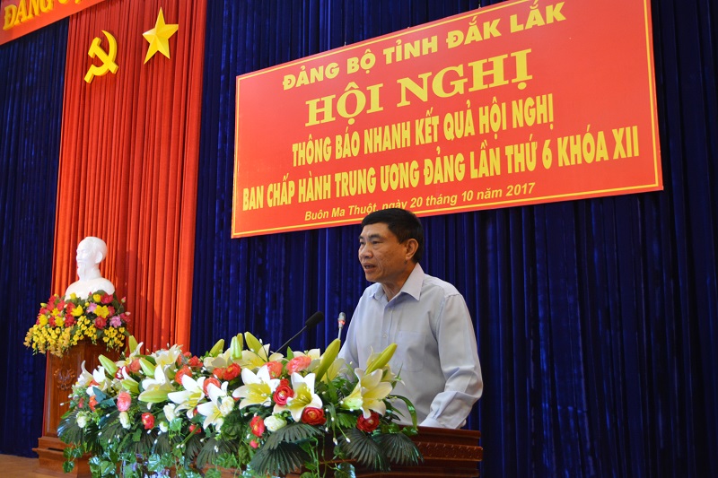 Hội nghị thông báo nhanh kết quả Hội nghị Ban chấp hành Trung ương Đảng lần thứ 6, Khóa XII.