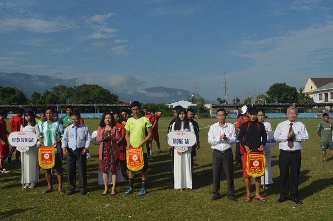 Khai mạc giải Vô địch Bóng đá nam Đại hội Thể dục Thể thao tỉnh Đắk Lắk lần thứ VIII.