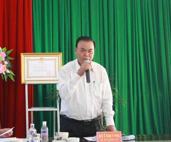 Đoàn công tác của Thường trực Tỉnh ủy làm việc với huyện EaSúp.