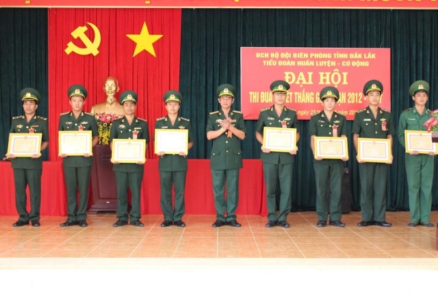 Các đơn vị trong Bộ đội Biên phòng tỉnh tổ chức Đại Hội Thi đua quyết thắng