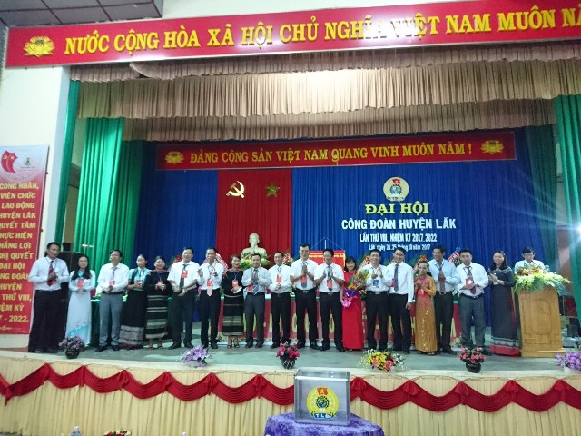 Huyện Lắk tổ chức Đại hội Công đoàn lần thứ VIII, nhiệm kỳ 2017 - 2022