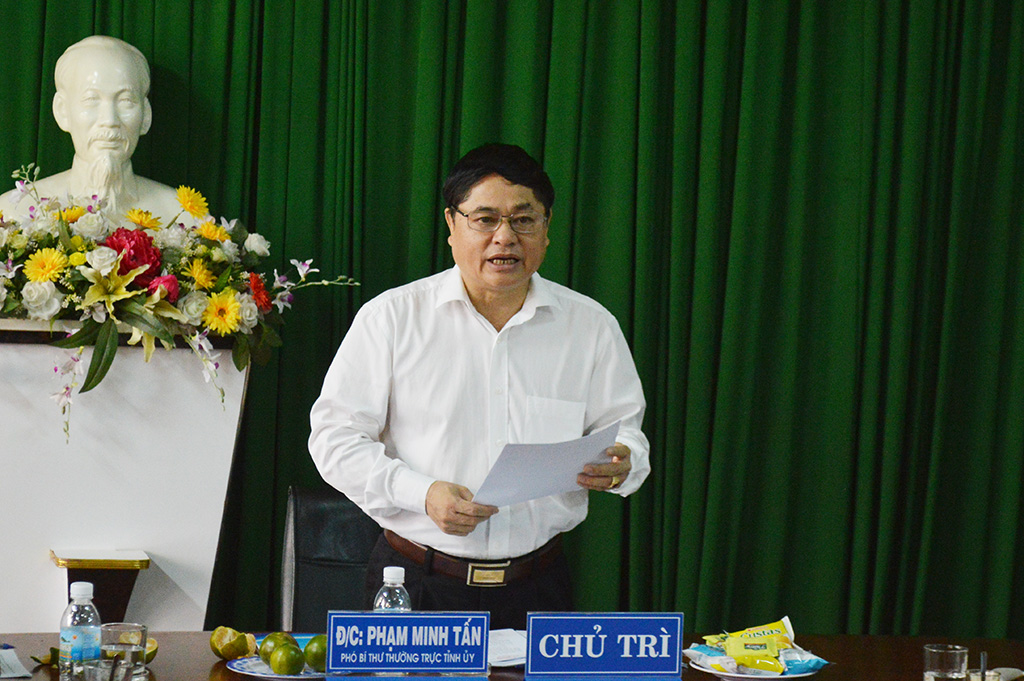 Đoàn công tác của Tỉnh ủy làm việc với Tỉnh đoàn