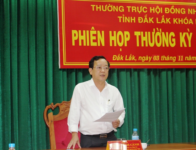 Thường trực HĐND tỉnh triển khai nhiệm vụ tháng 11/2017