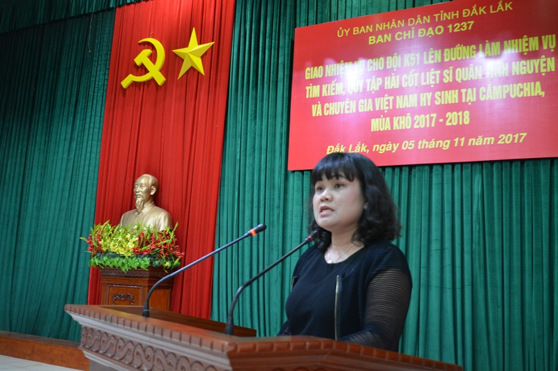 Đội K51 tỉnh lên đường làm nhiệm vụ tìm kiếm, quy tập hài cốt liệt sĩ mùa khô 2017 – 2018.