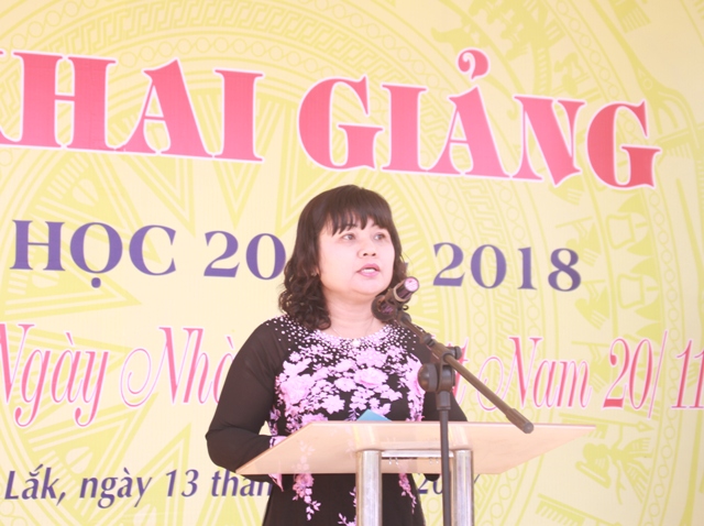 Trường Trung cấp Đam San khai giảng năm học 2017-2018
