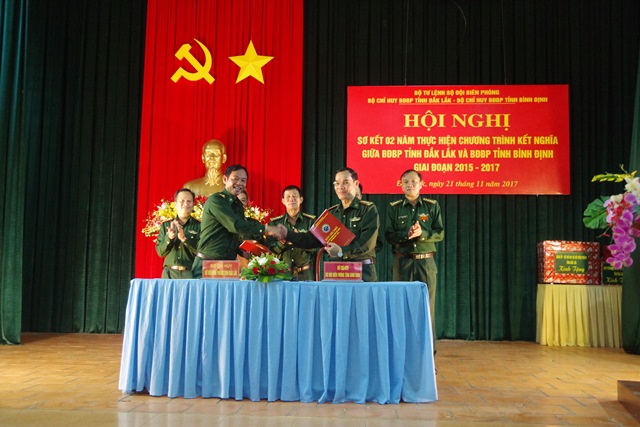 Bộ đội Biên phòng Đắk Lắk – Bình Định: Sơ kết 2 năm thực hiện chương trình kết nghĩa.