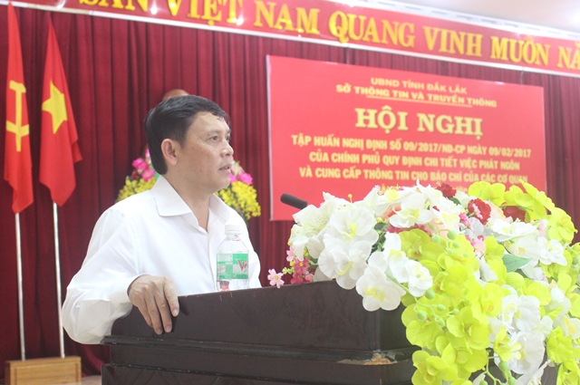 Hội nghị tập huấn Nghị định số 09/2017/NĐ-CP của Chính phủ