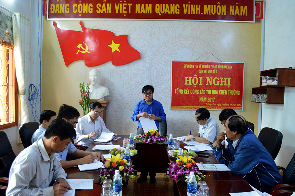Cụm thi đua số 2 các Đài Truyền thanh – Truyền hình cấp huyện tổng kết công tác thi đua năm 2017