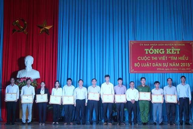 Tổng kết cuộc thi viết “Tìm hiểu Bộ luật Dân sự năm 2015”