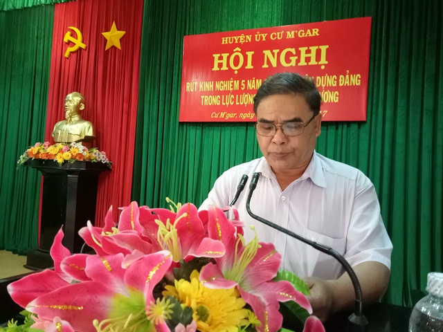 Huyện Cư M'gar làm tốt công tác xây dựng Đảng trong lực lượng vũ trang địa phương