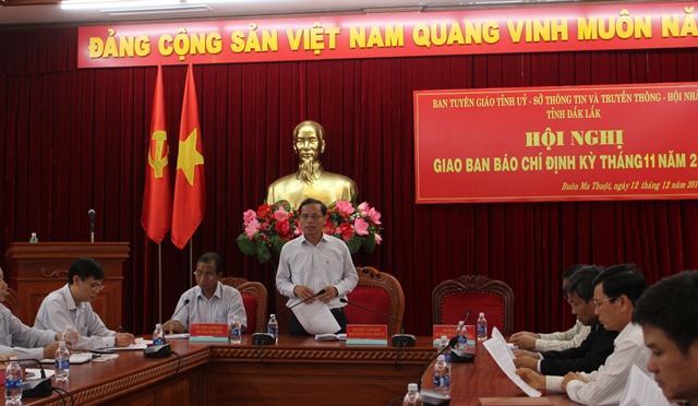Hội nghị Giao ban báo chí định kỳ tháng 11 năm 2017