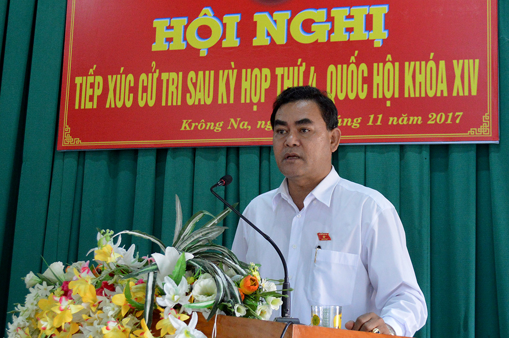 Voter contacting conference at Krong Na commune, Buon Don district