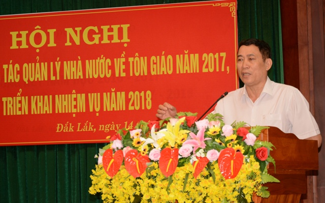 Hội nghị tổng kết công tác quản lý Nhà nước về tôn giáo năm 2017