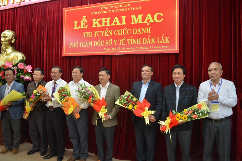 Khai mạc kỳ thi tuyển chức danh Phó Giám đốc Sở Y tế tỉnh.