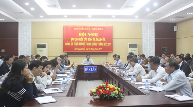 Hội nghị trực tuyến báo cáo viên Trung ương tháng 12/2017