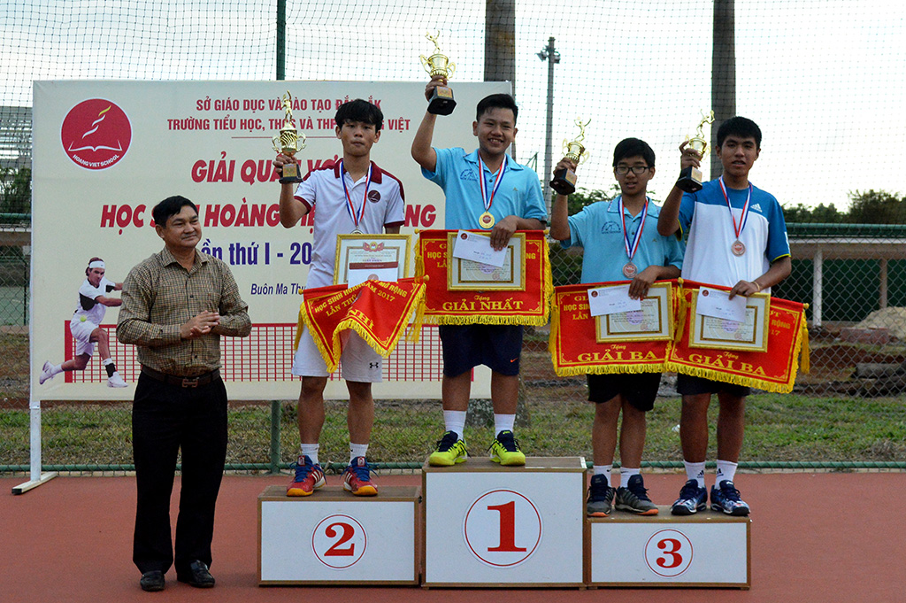 Giải quần vợt học sinh Hoàng Việt mở rộng lần thứ I, năm 2017