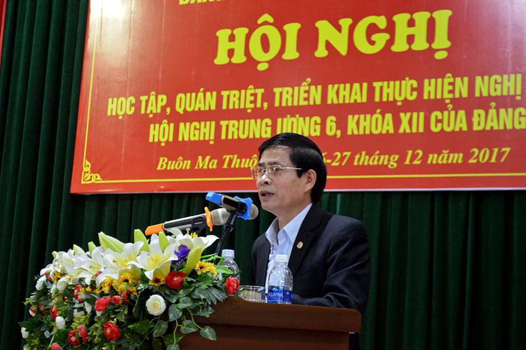 Đảng ủy khối các cơ quan tỉnh học tập, quán triệt Nghị quyết Trung ương 6