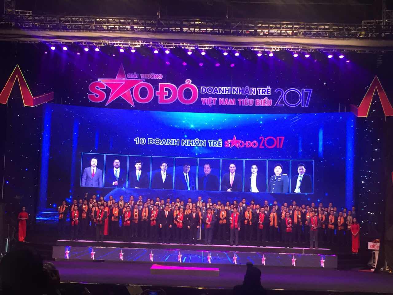 Giải thưởng Sao Ðỏ - Doanh nhân trẻ Việt Nam tiêu biểu năm 2017