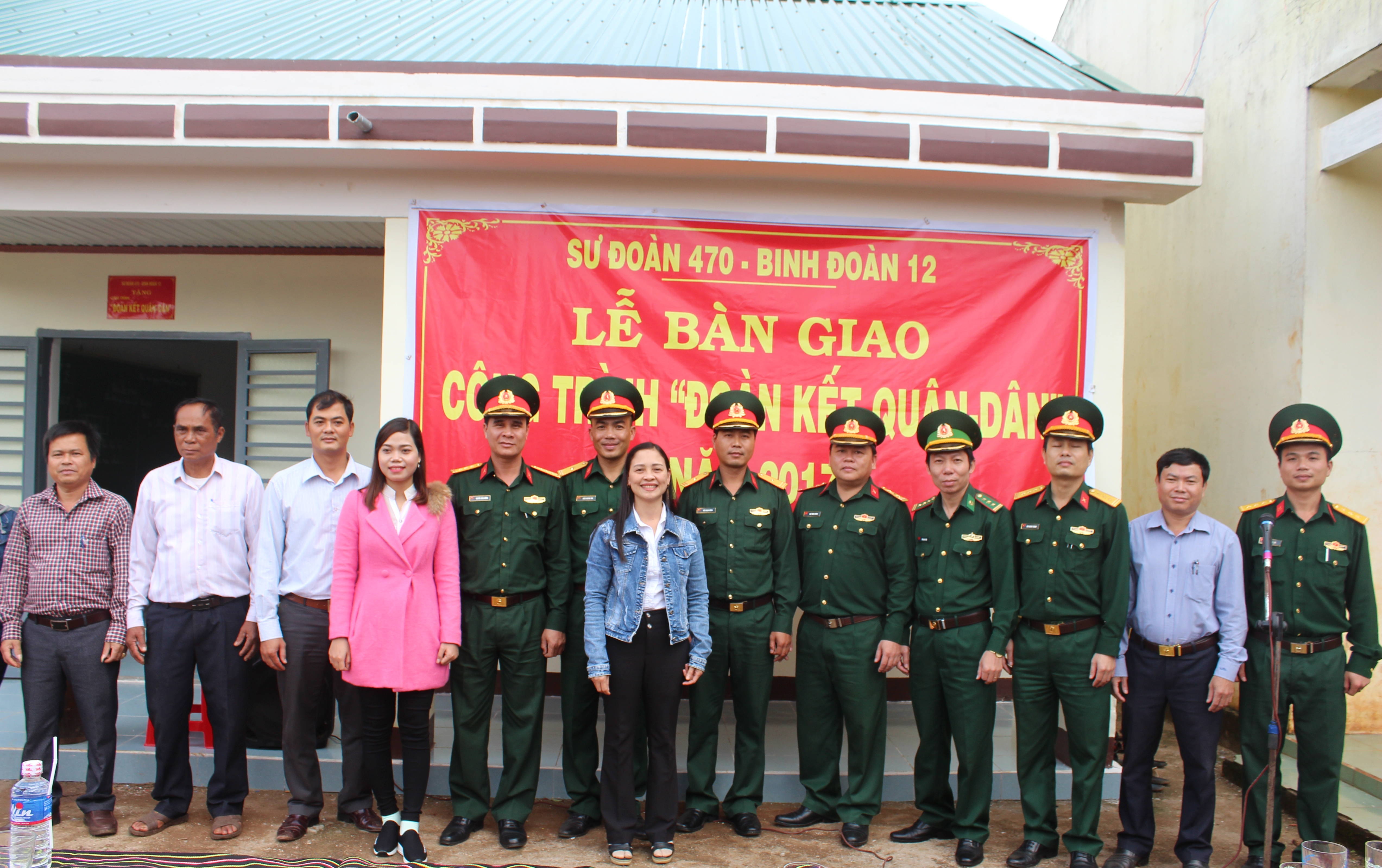 Sư đoàn 470, Binh đoàn 12 bàn giao công trình Đoàn kết quân dân