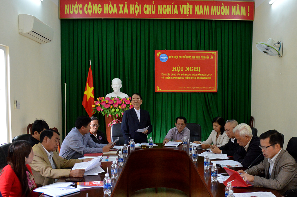 Liên hiệp các tổ chức hữu nghị tỉnh triển khai công tác năm 2018