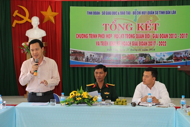 Tổng kết chương trình phối hợp “Học kỳ trong quân đội” giai đoạn 2013 - 2017