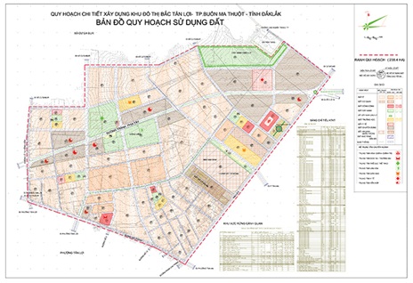 Điều chỉnh cục bộ Quy hoạch phân khu tỷ lệ 1/2000 Khu đô thị Đông Bắc Tân Lợi, phường Tân Lợi, thành phố Buôn Ma Thuột